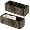mDesign Woven Hyacinth Narrow Bathroom Toilet Tank Storage Basket